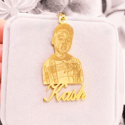 custom portrait jewels maker personalized name plate jewelry with picture vendors necklace supplier china